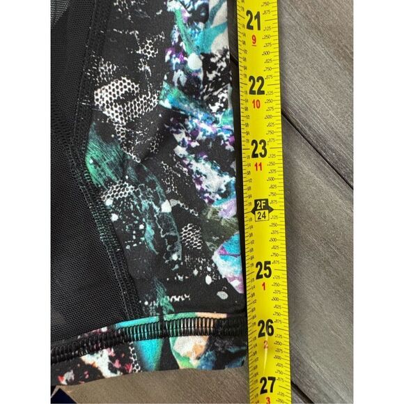 Lululemon Wunder Under High Rise Legging Black Floral Mesh Size 2 - Picture 15 of 15